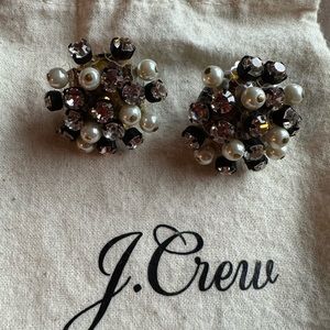 JCrew Earrings Crystals & Pearls